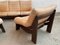 Leather Lounge Chairs from Maison Regain, Set of 3 9