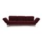 Red Brühl Moule Fabric Three-Seater Sofa with Relax Function 1