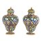 Neo-renaissance Style Polychrome Majolica Vases With Lids, Set of 4, Image 1