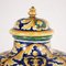 Neo-renaissance Style Polychrome Majolica Vases With Lids, Set of 4 3