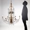 Neoclassical Glass Chandelier, Image 2