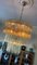 Lámpara de araña tubular de cristal de Murano color miel, Imagen 5