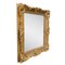 Regency Rectangular Handcrafted Gold Foil Wood Mirror, Spain, 1970 2