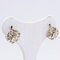 Antique 18k White Gold Earrings with Diamonds, Set of 2 2