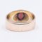 Vintage 14k Gold Ring with Cabochon-Cut Garnet, 1950s, Image 4