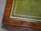 Burr Elm with Green Leather Top Side Cupboard for Hiding Printer Part of Suite, Image 8