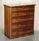 Antique Victorian Flamed Mahogany Two Over Four Chest of Drawers, Image 2