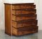 Antique Victorian Flamed Mahogany Two Over Four Chest of Drawers 16