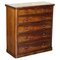 Antique Victorian Flamed Mahogany Two Over Four Chest of Drawers, Image 1