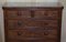 Antique Victorian Flamed Mahogany Two Over Four Chest of Drawers 4