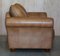 Contemporary Tan Brown Leather Two Seat Sofa & Matching Armchair, Set of 2 8