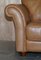 Contemporary Tan Brown Leather Two Seat Sofa & Matching Armchair, Set of 2, Image 18