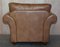 Contemporary Tan Brown Leather Two Seat Sofa & Matching Armchair, Set of 2, Image 20