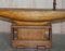 Large Antique English Victorian Hand Made Pond Yacht with Oak Stand, Image 4