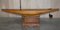 Large Antique English Victorian Hand Made Pond Yacht with Oak Stand 18