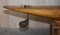 Large Antique English Victorian Hand Made Pond Yacht with Oak Stand, Image 5