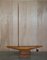 Large Antique English Victorian Hand Made Pond Yacht with Oak Stand 17