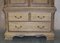Large Limed Oak Media Cabinet Cupboard Prince Charles Fleur De Lis Feather Crest, Image 7