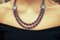 Halskette aus Roségold und Silber mit Diamanten, Amethysten, Bergkristallblumen und kleinen Perlen 6