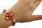 Bracelet in Rose Gold with Corals Diamonds and Iolite, Image 5