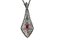 Drawstring Gold Necklace with Diamond and Ruby 7