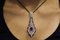 Kordelzug Gold Halskette mit Diamant und Rubin 10
