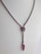 Choker Necklace in White Gold with Diamonds and Rubies 2