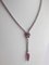 Choker Necklace in White Gold with Diamonds and Rubies, Image 2