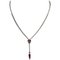 Choker Necklace in White Gold with Diamonds and Rubies 1