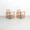 Lounge Chairs in Wood and Cane in the Style of Charlotte Perriand, Set of 2 2