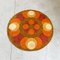 Tapis Rond Mid-Century Moderne avec Motifs Circulaires, Italie, 1970s 3