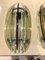 Mid-Century Italian Modern Glass & Metal Wall Sconces from Veca, Set of 2 3