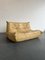 Zwei-Sitzer Togo Sofa aus gelbem Leder von Michael Ducaroy für Ligne Roset 6