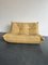 Zwei-Sitzer Togo Sofa aus gelbem Leder von Michael Ducaroy für Ligne Roset 1