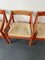 Red Carmimate Carver Chairs by Vico Magistretti, Set of 4 6