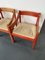 Red Carmimate Carver Chairs by Vico Magistretti, Set of 4 10