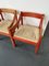 Red Carmimate Carver Chairs by Vico Magistretti, Set of 4, Image 10