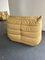 Fireside Sofa in Yellow Leather by Michael Ducaroy for Ligne Roset 4