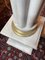 Marble and Brass Heavy Pedestals Columns, Set of 2, Image 3