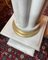 Marble and Brass Heavy Pedestals Columns, Set of 2 5