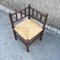 Corner Chair in Turned Oak and Straw, France, 1950s, Image 4