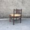 Corner Chair in Turned Oak and Straw, France, 1950s, Image 5