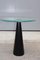 Italian Black Stem Table with Pyramid in Lacquered Wood, 1980s 4