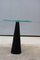 Italian Black Stem Table with Pyramid in Lacquered Wood, 1980s, Image 3