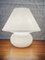 Opaline Glass Mushroom Lamp, 1970s 1