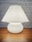 Opaline Glass Mushroom Lamp, 1970s, Image 1