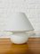 Opaline Glass Mushroom Lamp, 1970s 2
