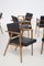 Dining Chairs in Wood and Leather Attributed to Franco Albini, Set of 6 14
