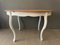 Wooden Oval Table with Cream Legs 9