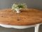 Wooden Oval Table with Cream Legs 4
